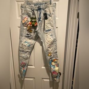 Smokerise Set Jeans and shirt Bear